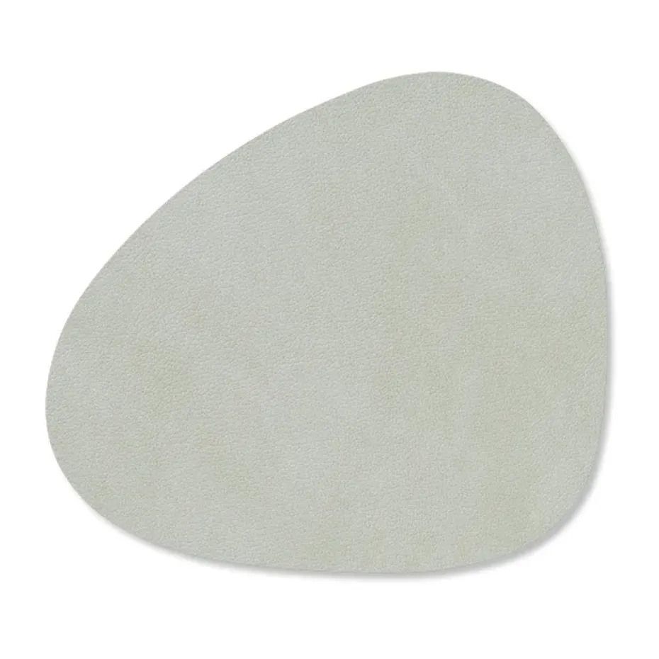 Dessous de verre Nupo curve, métallique (gris pierre)