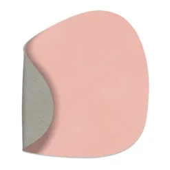 Dessous de verre Nupo recto-verso curve 1 pièce, rose-gris clair