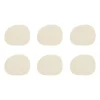 Dessous de verre Raw cuir lot de 6, Wam nude (beige)