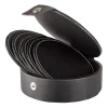 Dessous de verre Visby Ø10 cm Lot de 6, Noir