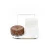 Distributeur de liquide vaisselle avec rangement Do-Dish Caddy PLUS, Bois sombre