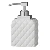 Distributeur de savon Portia, blanc-argenté