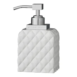 Distributeur de savon Portia, blanc-argenté