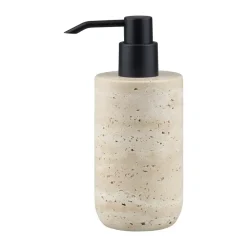 Distributeur de savon Travertine 17,5 cm, Linen