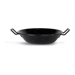 Doris wok émaillé petit Ø23.5 cm, Noir