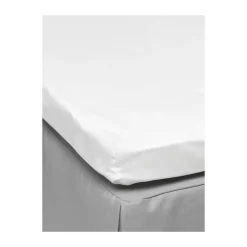 Drap housse Pousada Percale EKO, Blanc, 90x200 cm