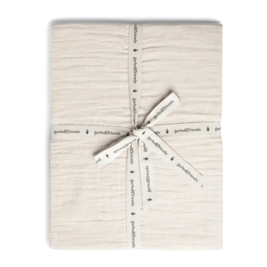 Drap-housse Eggshell Muslin, 140x200x30 cm
