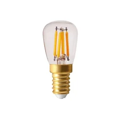 Elect LED filament poire E14, Transparent