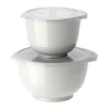 Ensemble de bols Margrethe, lot de 2, Blanc