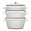 Ensemble de casseroles et poêles empilables Staub 5 pièces, White truffle