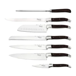 Ensemble de couteaux de chef Laguiole By Hâws 7 pièces, Wengé