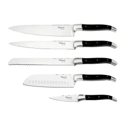 Ensemble de couteaux de chef Laguiole By Hâws 5 pièces, Black Wood