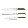 Ensemble de couteaux de chef Laguiole By Hâws 3 pièces, Chêne