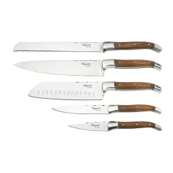 Ensemble de couteaux Laguiole By Hâws 5 pièces, Olive
