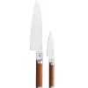 Ensemble de couteaux Norden couteau de chef + couteau à légumes 2 pièces, Acier inoxydable-bouleau