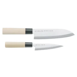 Ensemble de couteaux petty & santoku Satake Houcho, 2 pièces
