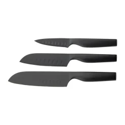 Ensemble de couteaux Sukai 3 pièces, Noir