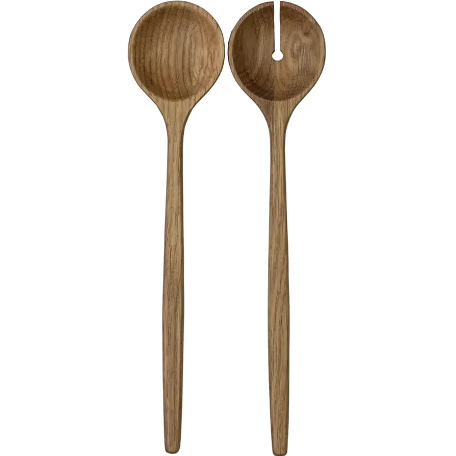 Ensemble de couverts à salade Levi, Chêne
