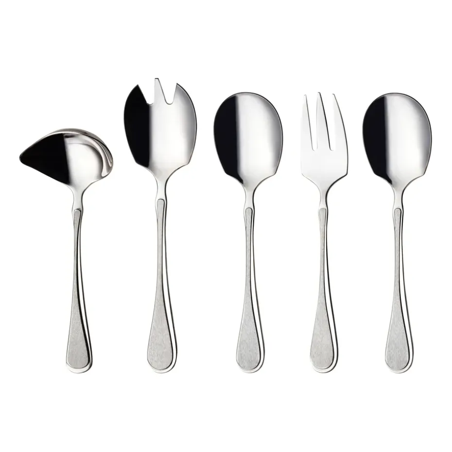 Ensemble de couverts à servir Carina 5 pièces, Acier inoxydable