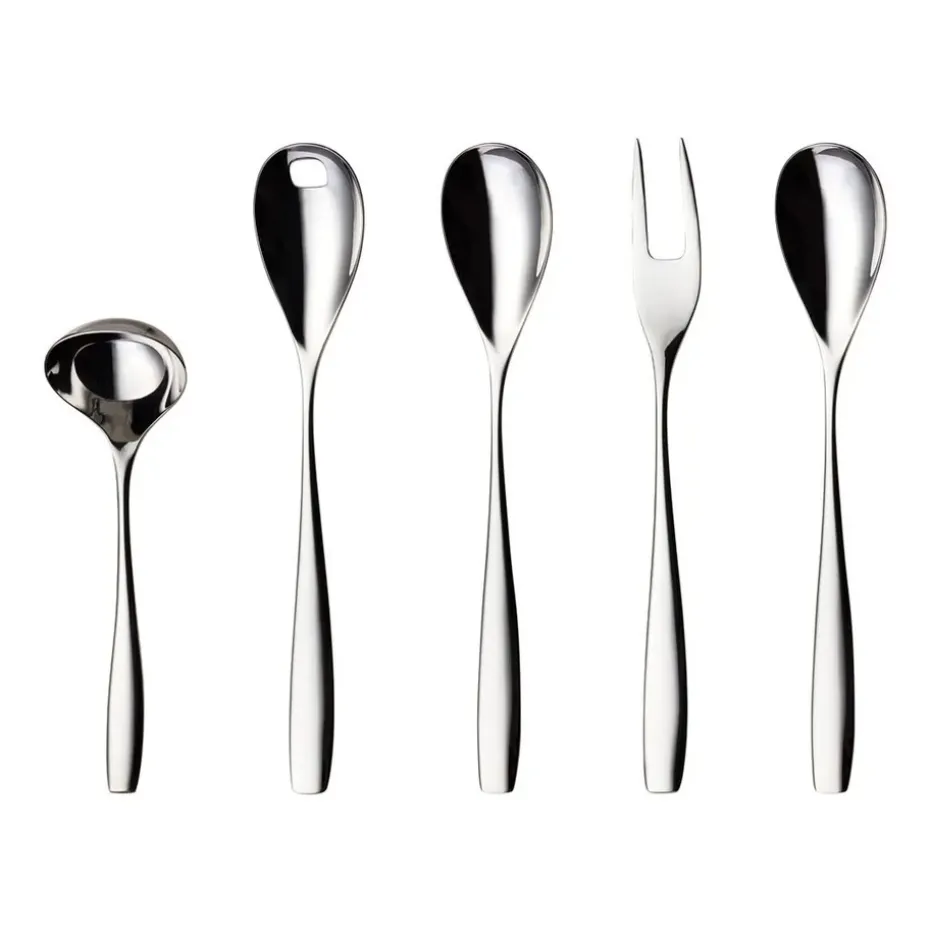 Ensemble de couverts à servir Julie 5 pièces, Acier inoxydable