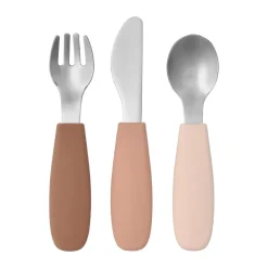Ensemble de couverts en silicone Dine 3 pièces, Fard à joues