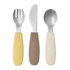Ensemble de couverts en silicone Dine 3 pièces, Taupe