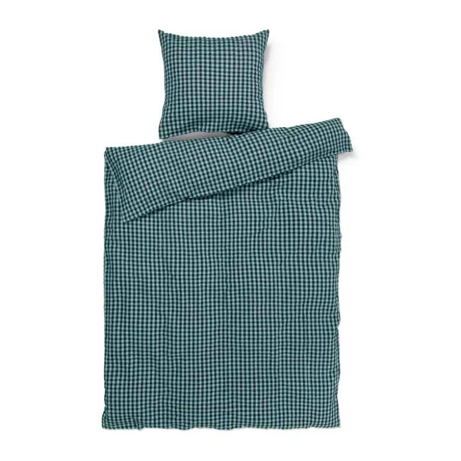Ensemble de lit Bæk&Bølge 140x220 cm, Vert-bleu clair