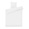 Ensemble de lit Daisy 150x210 cm, Blanc-bleu clair
