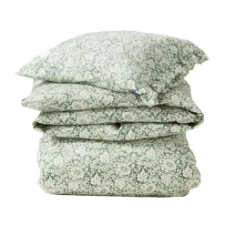 Ensemble de lit Green Floral Printed Cotton Sateen, 50x60 cm, 220x220 cm