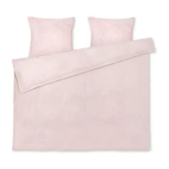 Ensemble de lit Monochrome Lines 220x220 cm, Rose-blanc