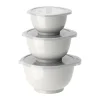 Ensemble de mini-bols Margrethe, lot de 3, Blanc