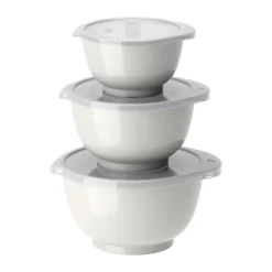 Ensemble de mini-bols Margrethe, lot de 3, Blanc