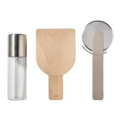 Ensemble de pizzas Singles 3 pièces, Taupe douce