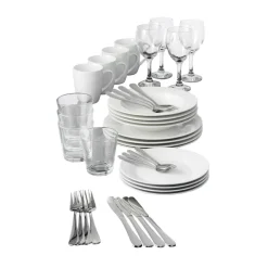 Ensemble de vaisselle et couverts Café 40 Pièces, 40 Pièces