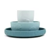 Ensemble de vaisselle pour enfants Deer Friends Stick&Stay, 3 pièces, Bleu