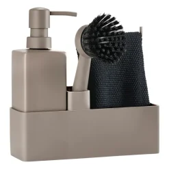 Ensemble pour la vaisselle Zone Denmark avec lavette, Taupe