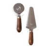 Ensemble pour quiche et pizza Astrid, Marron-argent