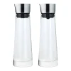 Ensemble sucrier et pot à lait Macchiato, Verre-acier inoxydable