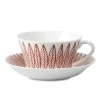 Ensemble tasse à thé Röd Salix cône, Tasse à thé + soucoupe