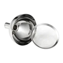 Entonnoir Valu avec filtre pour la décantation, Acier inoxydable