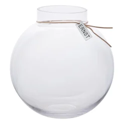 Ernst vase en verre H 22 cm Ø 21 cm, transparent