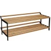 Etagère à chaussures Tamburin 60 cm, Chêne-noir