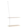 Etagère Stedge 60 cm, Chêne pigmenté blanc
