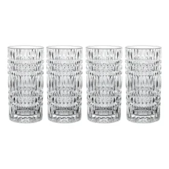 Ethno longdrinksVerre 43,4 cl Lot de 4, Transparent