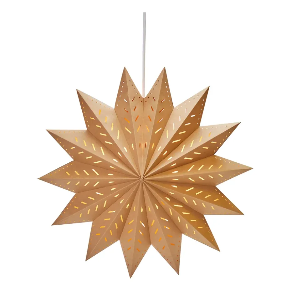 Etoile de l'avent Alfa marron, 50 cm