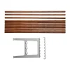 Extension de banc Nostalgi 100 cm, Noyer-aluminium