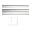 Extension de banc Nostalgi 100 cm, Aluminium-blanc