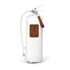 Extincteur Solstickan 6 kg, Cuir blanc-marron foncé