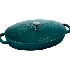 Faitout ovale La Mer, trois couches d'émail, 32 cm