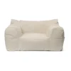 Fauteuil Billow bean bag, Blanc cassé